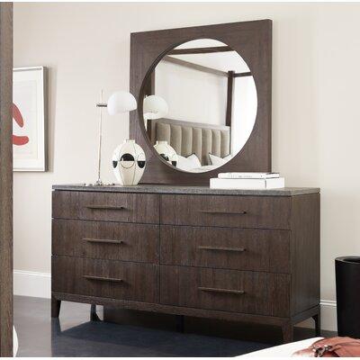 Union Rustic Cailean 6 Drawer Double Dresser w/ Mirror Wood in Brown | 35.25 H x 68 W x 20.75 D in | Wayfair 2944ADBDF8CB4309B03DFD315CFC3344