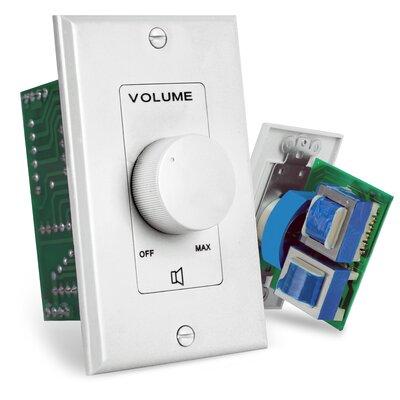 Pyle In-Wall Wall Plate Rotary Volume Control - Wall Mount Audio Speaker Control (Standard Single Gang) in White | Wayfair PVC1