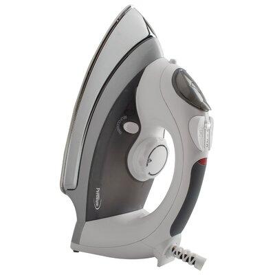 Premium Deluxe Steam & Dry 1200 W Iron w/ Burst of Steam Technology Stainless Steel in Gray, Size 7.0 H x 12.0 W x 5.0 D in | Wayfair PIV7167