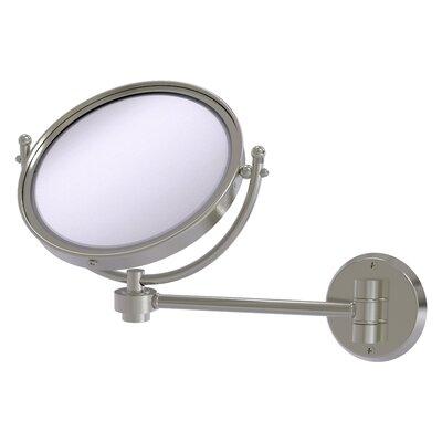 17 Stories Wall Mounted Make-Up 5X Magnification Mirror w/ Dotted Detail Metal in Gray | 10 H x 14 W x 8 D in | Wayfair WM-5/4X-SN