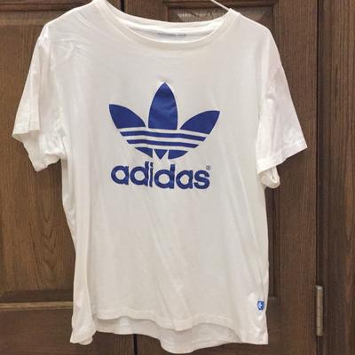 Adidas Tops | Adidas Tee | Color: Blue/White | Size: M