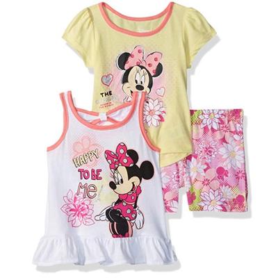 Disney Matching Sets | Disney Minnie Mouse Nwt 3 Piece Set | Color: Pink/Yellow | Size: 24mb