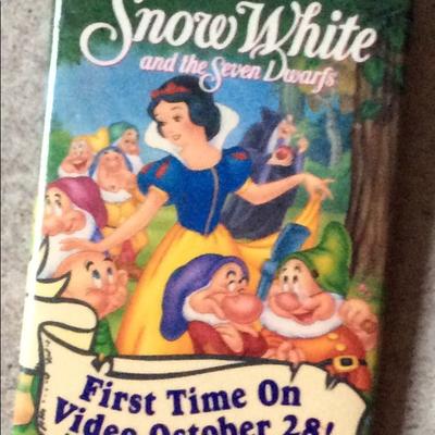 Disney Other | Disney Snow White Button | Color: Blue/Yellow | Size: Os