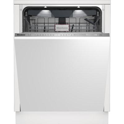 Blomberg 24in Dishwasher Overlay 45dBA top digital touch control, active vent drying, beam on floor, interior light, in Gray | Wayfair DWT81800FBI