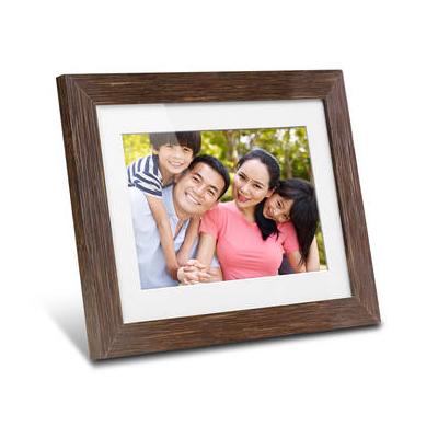 Aluratek 8" Digital Photo Frame with Automatic Slideshow (Distressed Wood) ADPFD08F