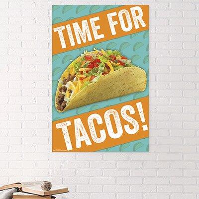 East Urban Home Time for Tacos Paper Print in Yellow | 34 H x 22.375 W x 0.125 D in | Wayfair A33CA894BC4F40B58034AEBCFD7E426C