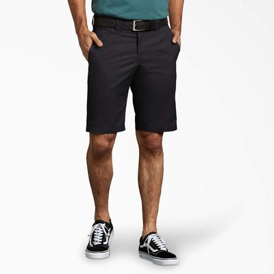 Dickies Men's Slim Fit Work Shorts, 11" - Black Size 34 (WR849)