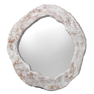 Union Rustic Sandford Rustic Accent Mirror in White, Size 36.0 H x 36.0 W x 2.75 D in | Wayfair EA5344994488449CB4F97A7BDD0A47D0