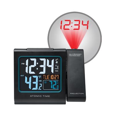 La Crosse Technology 616-146 Color Projection Alarm Clock - Black