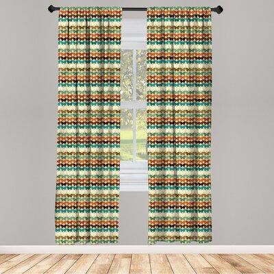 East Urban Home Butterfly Semi-Sheer Rod Pocket Curtain Panels Polyester | 63 H in | Wayfair 7CEC68EB9E434317BB57E7815904E4E7