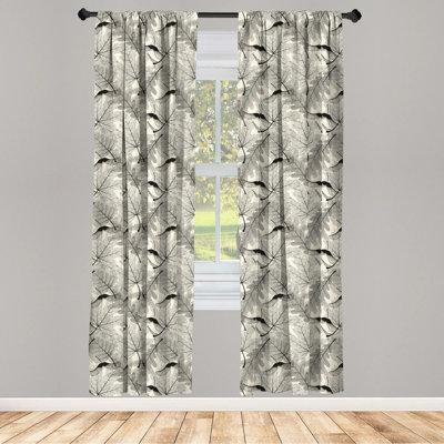East Urban Home Botany Semi-Sheer Rod Pocket Curtain Panels Polyester | 95 H in | Wayfair E0259D3FE5754511A23A513CDF757A7B