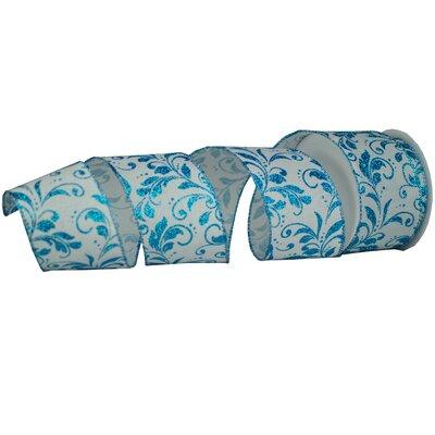 The Holiday Aisle® Ribbon Plastic in Blue/White | 4 H x 4 W x 4 D in | Wayfair 9A8A0A95F4E84C6F885A5F99078A38D6