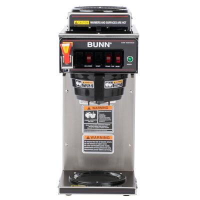 Bunn 12950.0213 CWTF15-3 Automatic 12 Cup Coffee Brewer with 2 Upper Warmers, 1 Lower Warmer, and Plastic Funnel - 120V