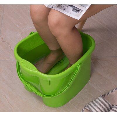 Basicwise Foot Massage Spa Bath Bucket in Green | Wayfair QI003438