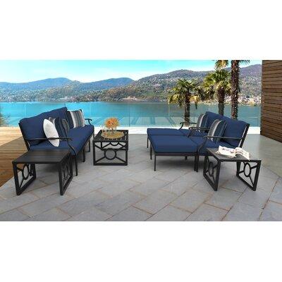 Kathy Ireland Homes & Gardens Madison Ave. 11 Piece Sectional Seating Group in Blue kathy ireland Homes & Gardens by TK Classics | Outdoor Furniture | Wayfair