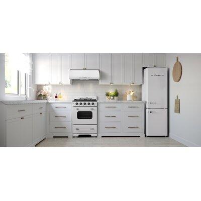 Unique Appliances Classic Retro 21.6" Manual Defrost 7 cu. ft. Energy Star Certified Bottom Freezer Refrigerator in White | Wayfair UGP-215L W AC