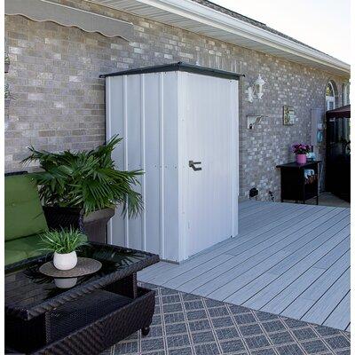 Arrow Spacemaker 4`7" ft. W x 3'3" ft. D Metal Storage Shed in Gray, Size 74.25 H x 54.76 W x 39.27 D in | Wayfair PS43
