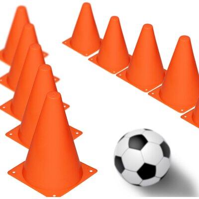 ANLEY Novelty Place Multipurpose Training Cones Soccer Vinyl in Orange, Size 17.7 H x 5.5 W x 0.43 D in | Wayfair NP.CONE.12PC