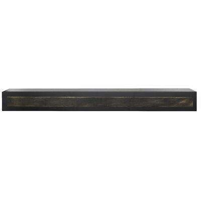 Ironhaus, Inc. Fireplace Shelf Mantel, Wood in Black/Brown | 6 H x 5 W x 10 D in | Wayfair MSC660-SB-MBZ