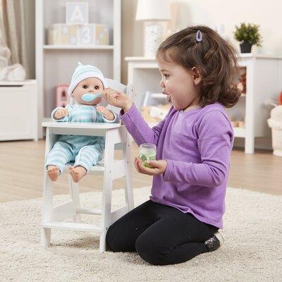 Melissa & Doug Mine To Love Play High Chair Wood in Brown/White | 18 H x 10.9 W x 8 D in | Wayfair 31724
