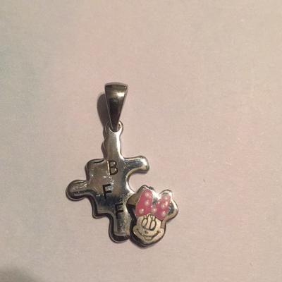 Disney Jewelry | Charm3/$20 | Color: Pink/Silver | Size: 1 Inche