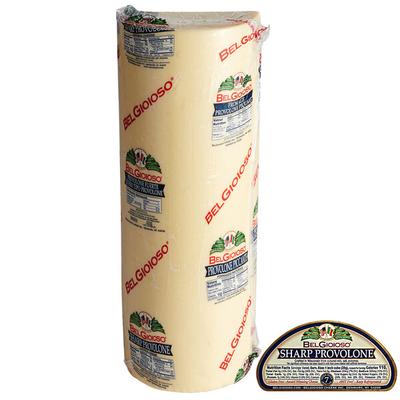 BelGioioso Sharp Provolone Cheese - 10 lb. Half Moon