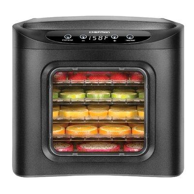 Chefman 6 Tray Healthy Food Dehydrator Machine, Digital Touch Screen Electric Multi-Tier Food Preserver, Beef Jerky Maker, Fruit | Wayfair