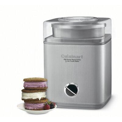 Cuisinart Pure Indulgence™ 2 Quart Frozen Yogurt-Sorbet & Ice Cream Maker, Metal in White | 11.25 H x 8 W x 8.25 D in | Wayfair CUISI-ICE30BCP1