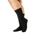 Plus Size Women's 2-Pack Open Weave Extra Wide Socks by Comfort Choice in Black (Size 2X) Tights