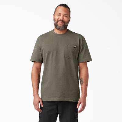 Dickies Men's Short Sleeve Heavyweight T-Shirt - Mushroom Size S (WS450)