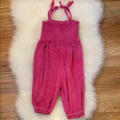 Ralph Lauren One Pieces | Baby Terry Cloth Romper For The Beach Or Pool | Color: Pink | Size: 12-18mb