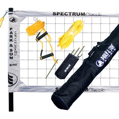 Park & Sun Spectrum Classic Professional Level Volleyball Net System White