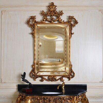 Rosdorf Park Rosia Glam Accent Mirror in Yellow, Size 56.0 H x 37.0 W x 1.6 D in | Wayfair ADBC8C5CE1FA4189BCC63BFC4F91AAC2