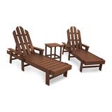 POLYWOOD® Long Island Chaise 3-Piece Set Plastic | Outdoor Furniture | Wayfair PWS187-1-TE