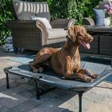 Lucky Dog Elevated Cot Polyester in Gray | 7.5 H x 19.7 W x 28.9 D in | Wayfair CMB10130-ZE0310