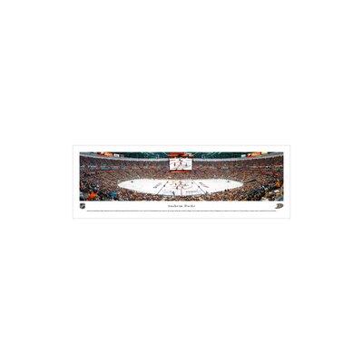 Vault W Artwork NHL 'Anaheim Ducks - Center Ice' by James Blakeway - Panoramic Photographic Print on Paper Paper | 13.5 H x 40 W x 0.01 D in | Wayfair