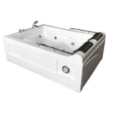 Simba USA Inc Whirlpool Bathtub Hydrotherapy Spa Hot Tub 2 Persons Lulu w/ Heater Acrylic in White, Size 25.6 H x 68.11 W in | Wayfair SMBA1085