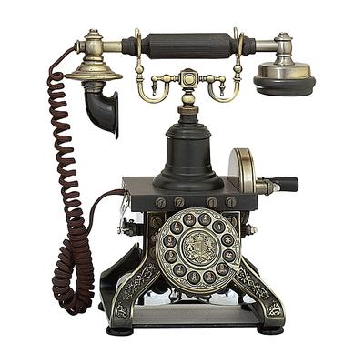Emerson Cove Furnishing Accessories tarnished - Tarnished Brass Vintage Functional Telephone
