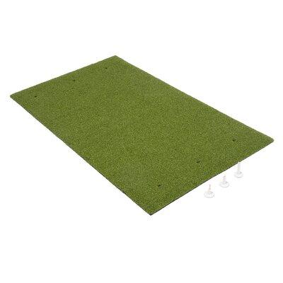 GoSports 5' x 3' Golf Hitting Mat for Indoor/Outdoor Practice Plastic in Green | 0.19 H x 36 W x 60 D in | Wayfair GOLF-MAT-05-5x3