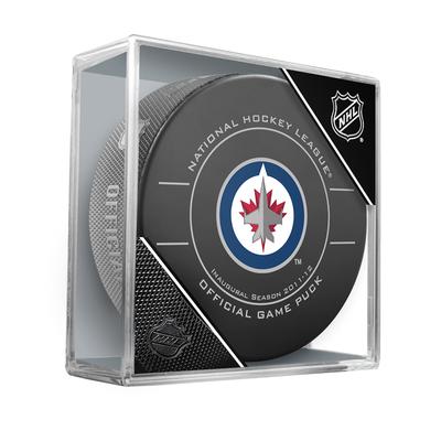 Winnipeg Jets Unsigned Inglasco 2011-12 Inaugural Season Official Game Puck