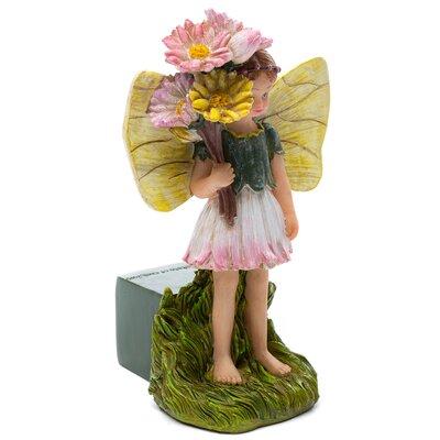 Jardinopia Flower Fairies Daisy Fairy Coloured Planter Feet In Gift Box Plastic/Stone in Gray | 4.29 H x 2.535 W x 2.73 D in | Wayfair PFFF0002C