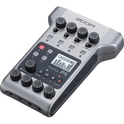 Zoom PODTRAK P4 Podcast recorder 4-mic inputs