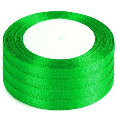 Le Prise™ 100 Yrds Silk Gift Pack Wrapping Bow Crafts Sewing Party Wedding Satin Ribbon Fabric in Green | 1800 H x 2 W x 0.01 D in | Wayfair