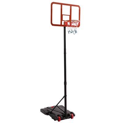 Hathaway Games Top Shot Portable Basketball Set Steel/Rubber in Black/Gray/Orange | 80.4 H x 18 W x 29 D in | Wayfair BG50366
