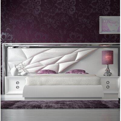 Hispania Home London Bedor92 Bedroom Set 3 Pieces Upholstered, Leather in Black | King | Wayfair BEDOR92-SET3KHG