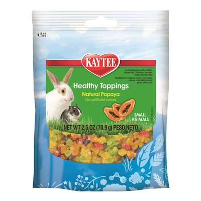 Healthy Toppings Natural Papaya Treat for Small Animals, 2.5 oz.