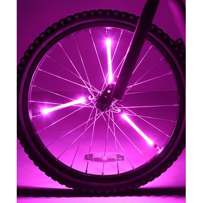 Brightz Bike Accessories Pink - Purple LED Bicycle Spoke Light Tube Set