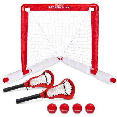 GoSports Lacrosse Floating Pool Goal Set Plastic/Fabric in Red/White, Size 25.8 H x 33.0 W x 29.9 D in | Wayfair LAX-POOL-01