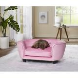 Tucker Murphy Pet™ Gillard Dog Sofa Polyester in Pink, Size 11.0 H x 26.5 W x 16.0 D in | Wayfair 9866943C748D42B3B5842AEC3592681A
