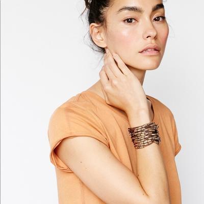 Free People Jewelry | Free People Stations Magnetic Bracelet Nwt | Color: Brown | Size: Os